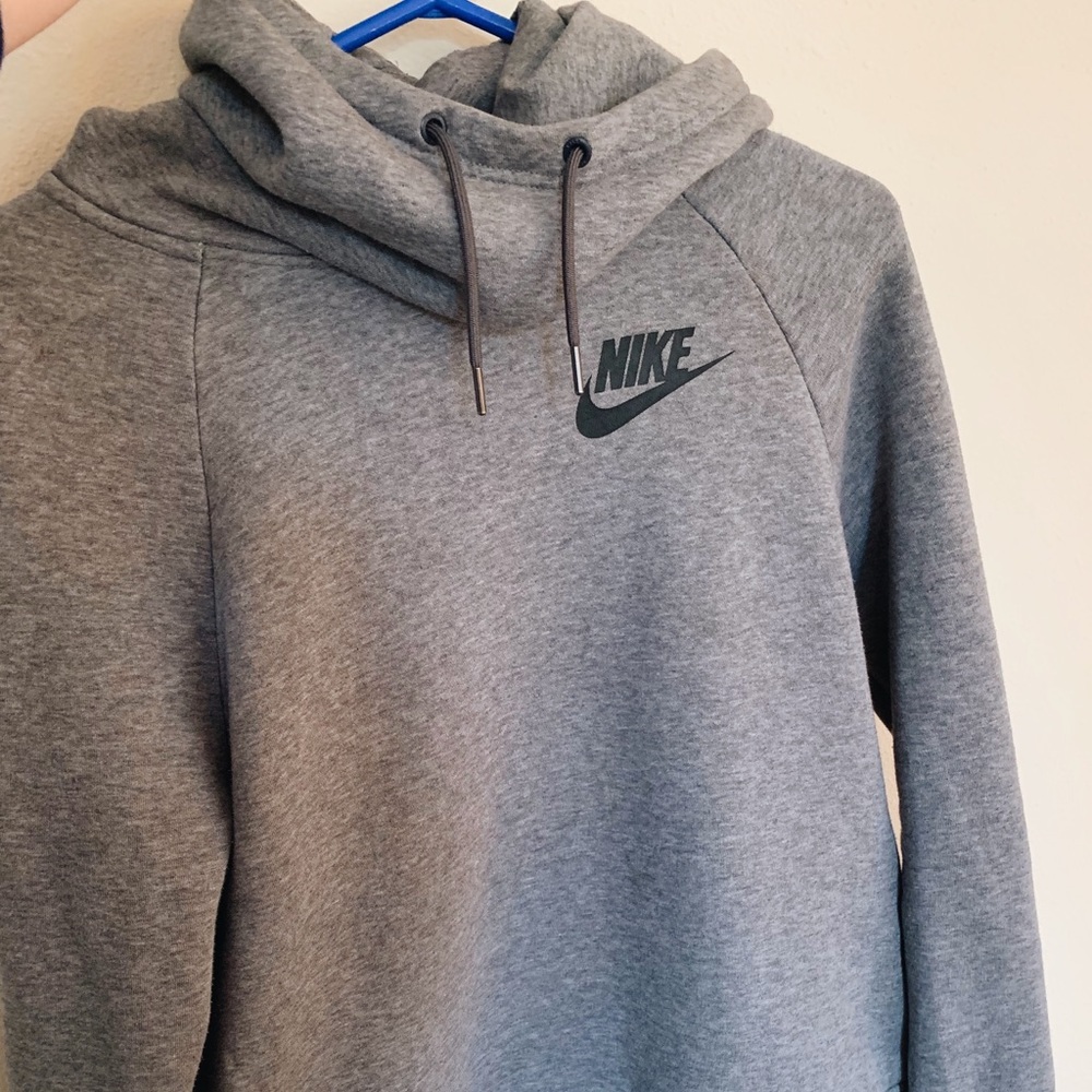 Grey Nike Pullover Hoodie